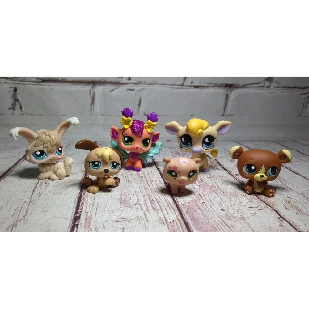 Hasbro LPS Littlest‎ Pet Shop Lot of 6 Figures